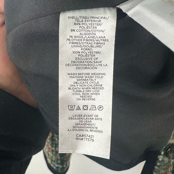 Ann Taylor Women’s Petite Tweed Cropped Jacket Exclusive Colorway - Picture 7 of 11